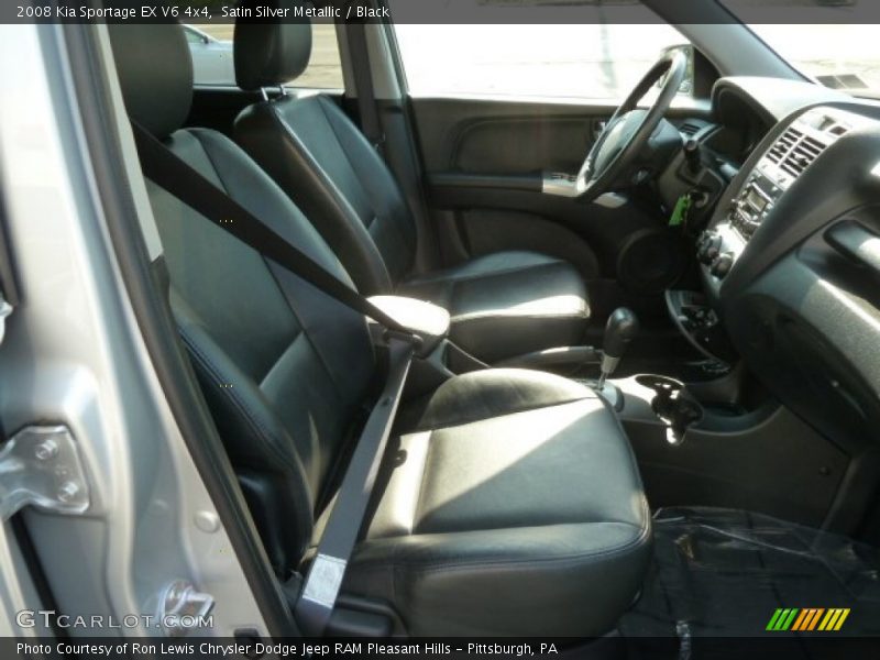 Satin Silver Metallic / Black 2008 Kia Sportage EX V6 4x4