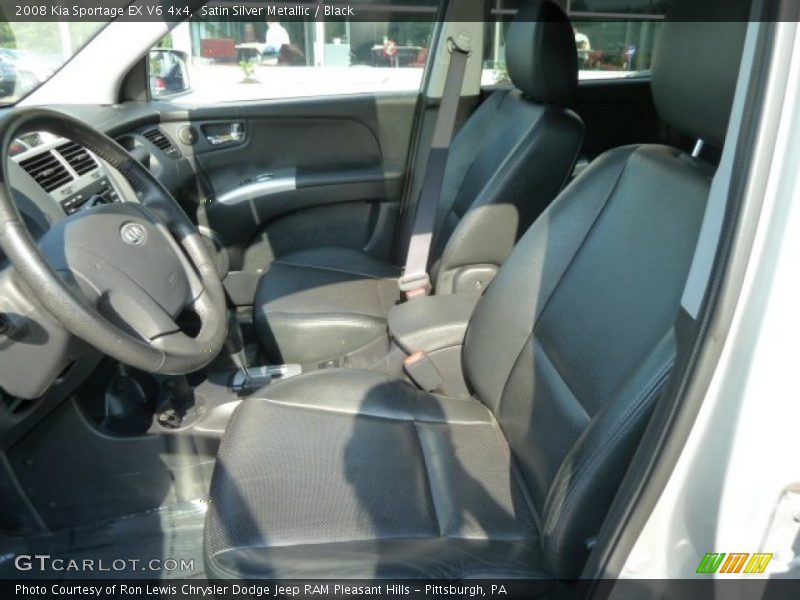 Satin Silver Metallic / Black 2008 Kia Sportage EX V6 4x4