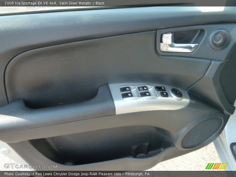 Satin Silver Metallic / Black 2008 Kia Sportage EX V6 4x4