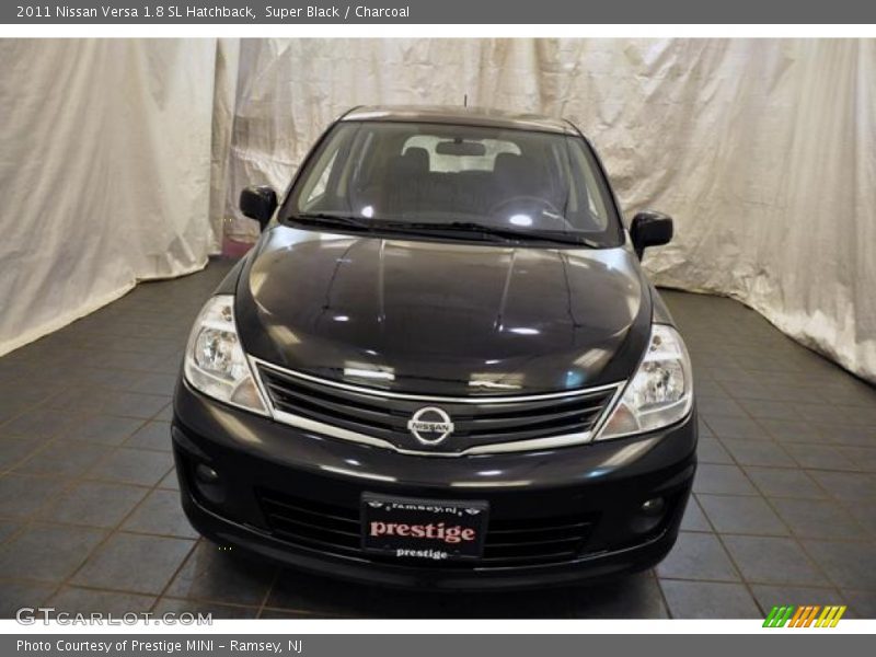 Super Black / Charcoal 2011 Nissan Versa 1.8 SL Hatchback