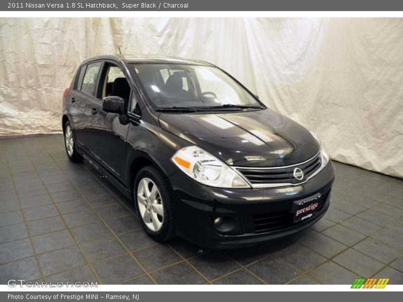 Super Black / Charcoal 2011 Nissan Versa 1.8 SL Hatchback