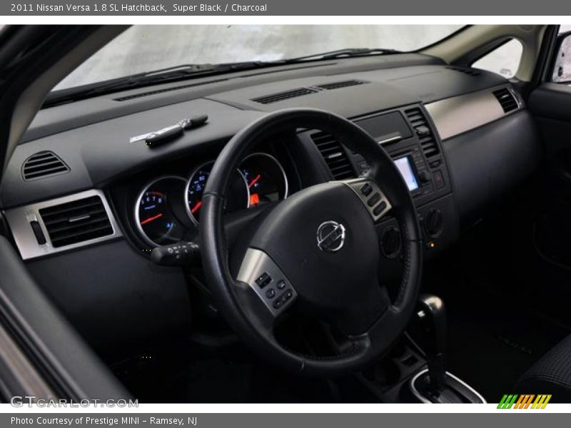 Super Black / Charcoal 2011 Nissan Versa 1.8 SL Hatchback