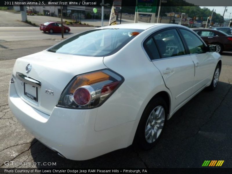 Winter Frost White / Charcoal 2011 Nissan Altima 2.5