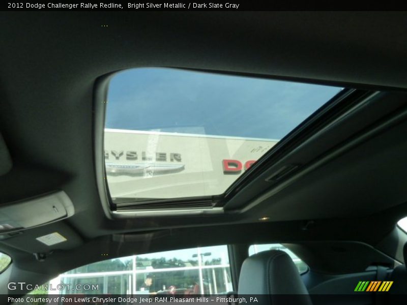 Sunroof of 2012 Challenger Rallye Redline