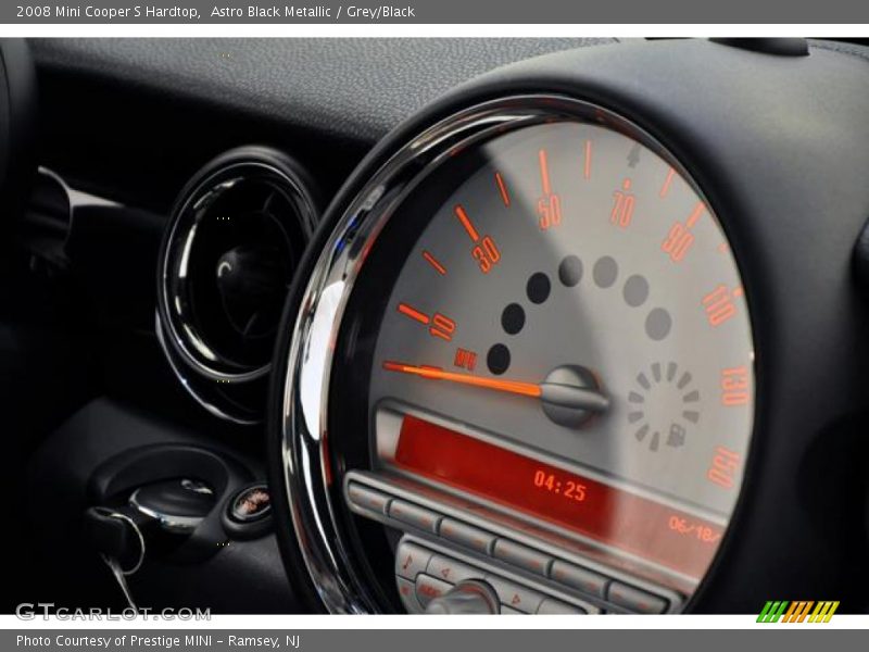 Astro Black Metallic / Grey/Black 2008 Mini Cooper S Hardtop