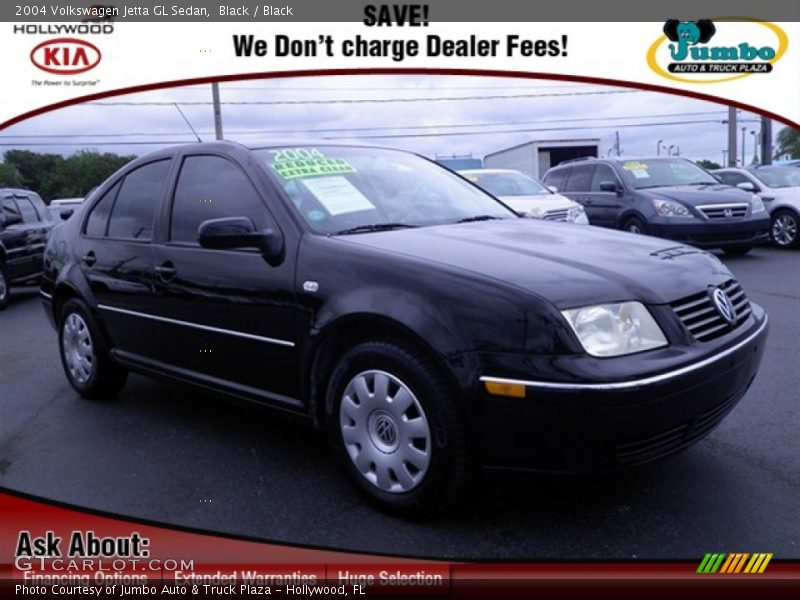 Black / Black 2004 Volkswagen Jetta GL Sedan