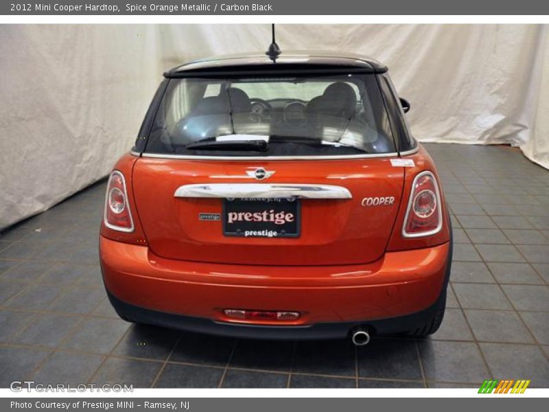 Spice Orange Metallic / Carbon Black 2012 Mini Cooper Hardtop