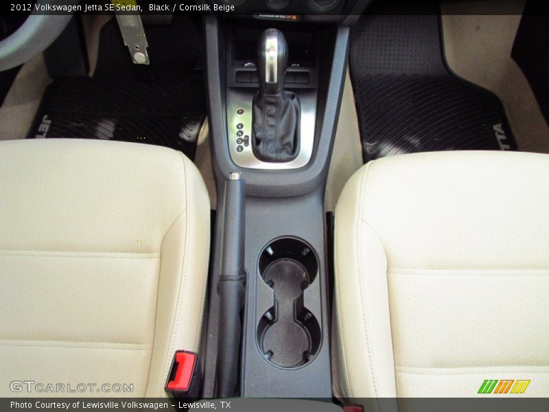 Black / Cornsilk Beige 2012 Volkswagen Jetta SE Sedan