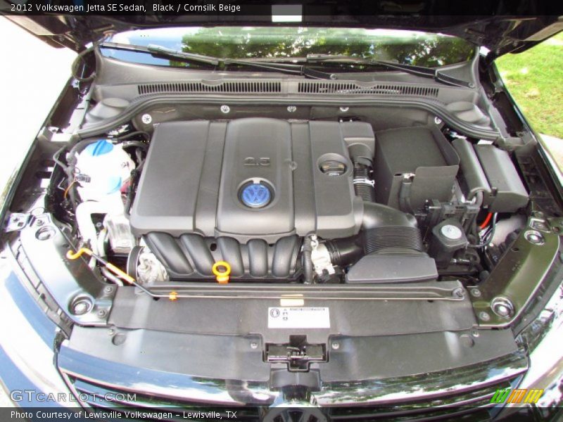 Black / Cornsilk Beige 2012 Volkswagen Jetta SE Sedan