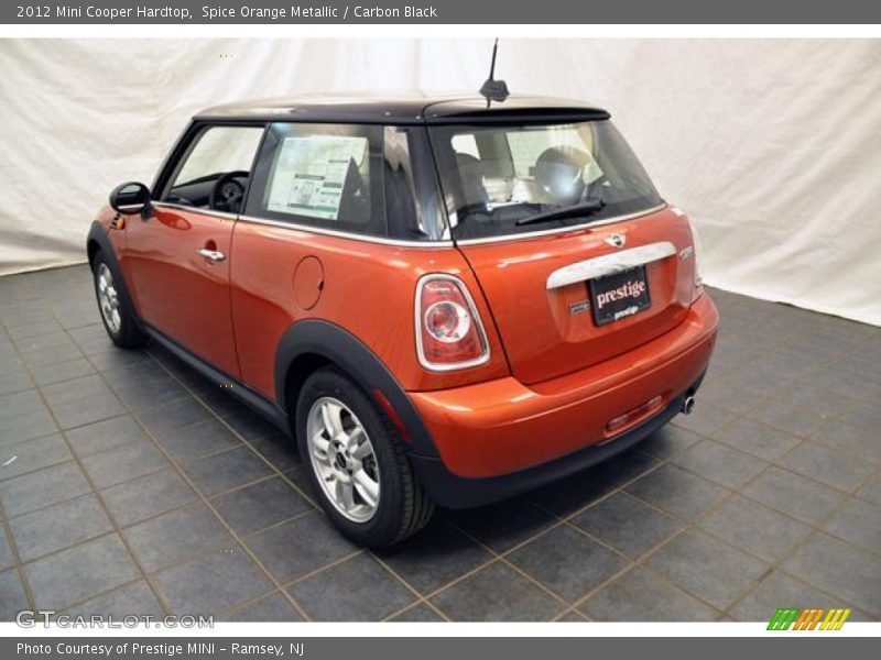Spice Orange Metallic / Carbon Black 2012 Mini Cooper Hardtop