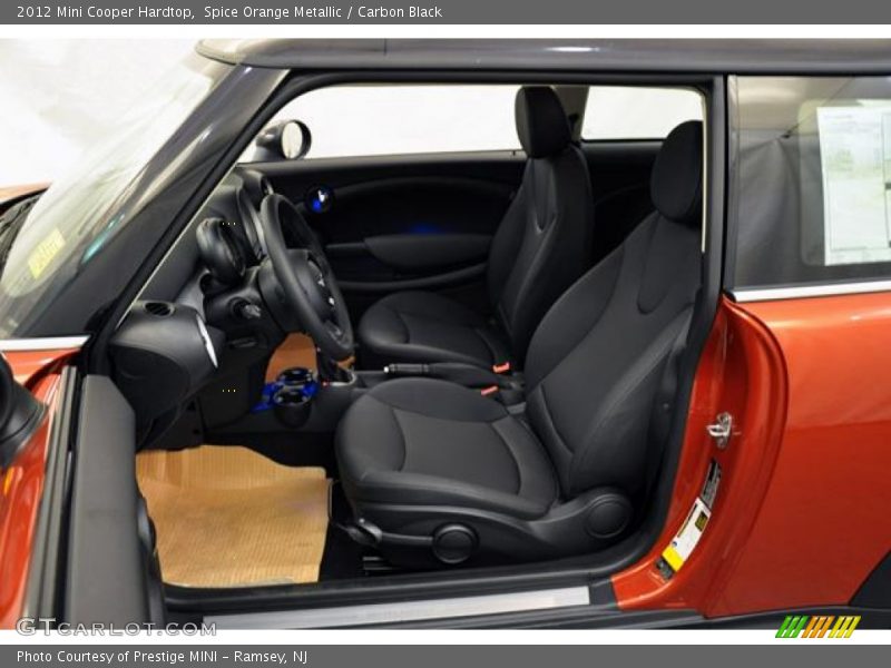 Spice Orange Metallic / Carbon Black 2012 Mini Cooper Hardtop