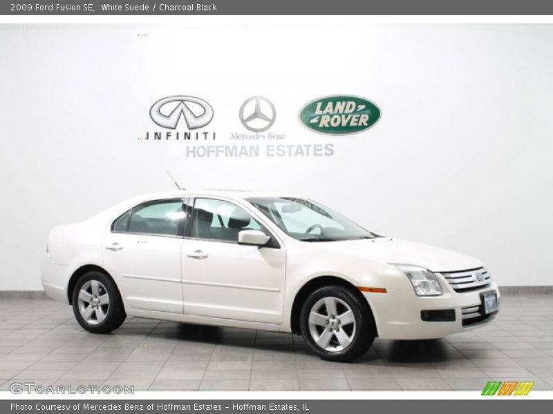 White Suede / Charcoal Black 2009 Ford Fusion SE