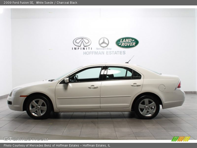 White Suede / Charcoal Black 2009 Ford Fusion SE