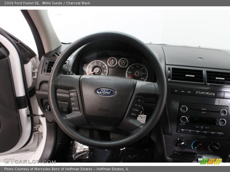 White Suede / Charcoal Black 2009 Ford Fusion SE