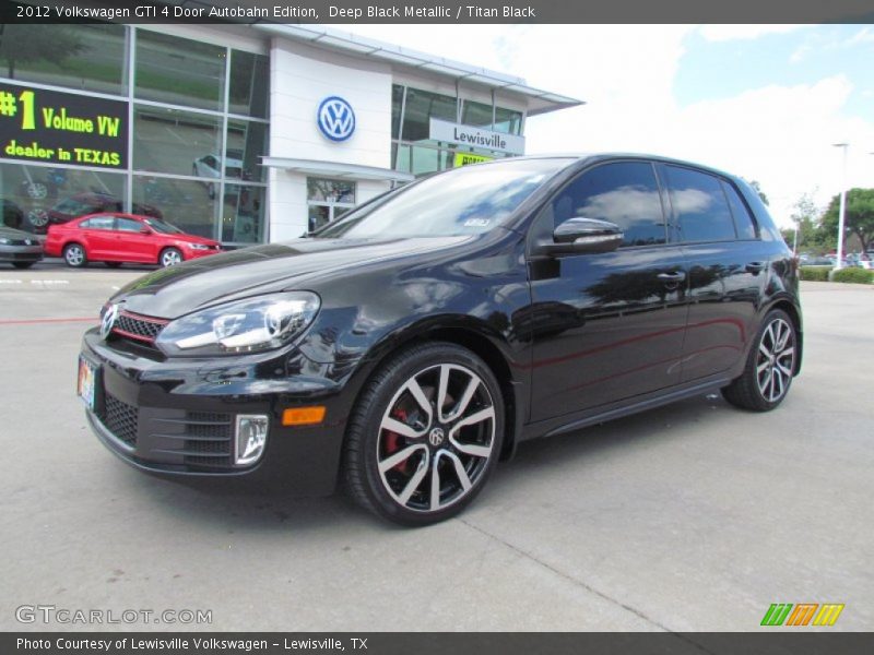 Deep Black Metallic / Titan Black 2012 Volkswagen GTI 4 Door Autobahn Edition