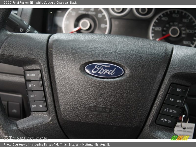 White Suede / Charcoal Black 2009 Ford Fusion SE
