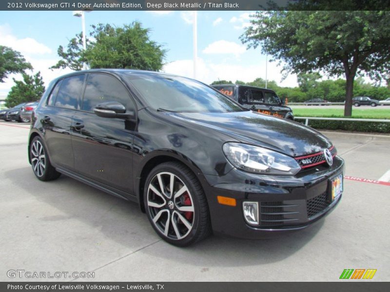Deep Black Metallic / Titan Black 2012 Volkswagen GTI 4 Door Autobahn Edition