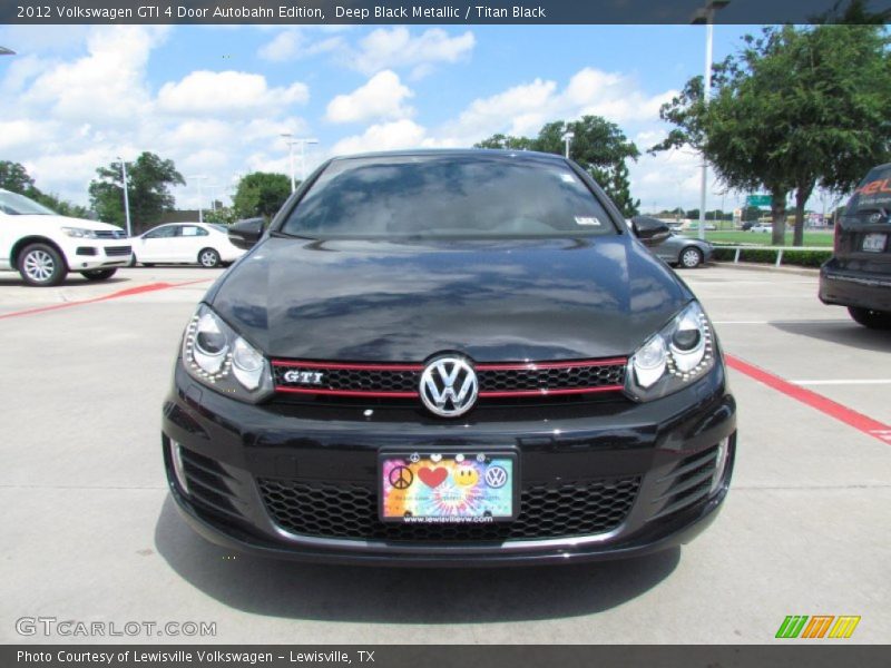 Deep Black Metallic / Titan Black 2012 Volkswagen GTI 4 Door Autobahn Edition