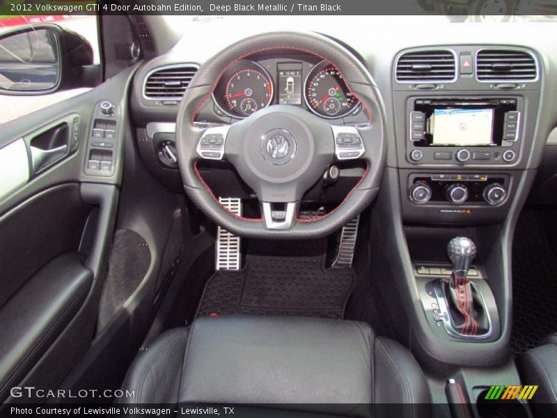 Deep Black Metallic / Titan Black 2012 Volkswagen GTI 4 Door Autobahn Edition