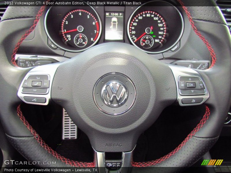 Deep Black Metallic / Titan Black 2012 Volkswagen GTI 4 Door Autobahn Edition