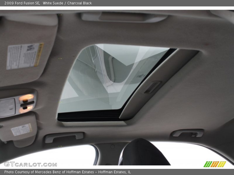 White Suede / Charcoal Black 2009 Ford Fusion SE