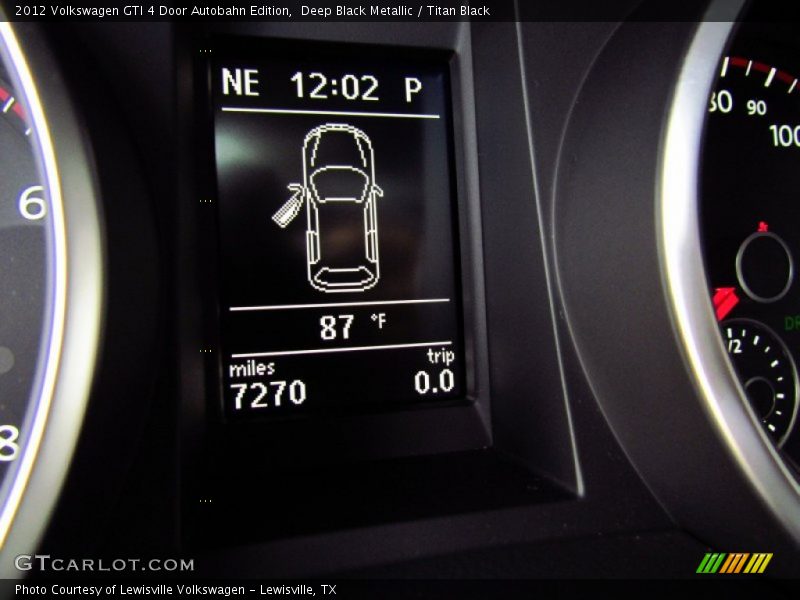 Deep Black Metallic / Titan Black 2012 Volkswagen GTI 4 Door Autobahn Edition