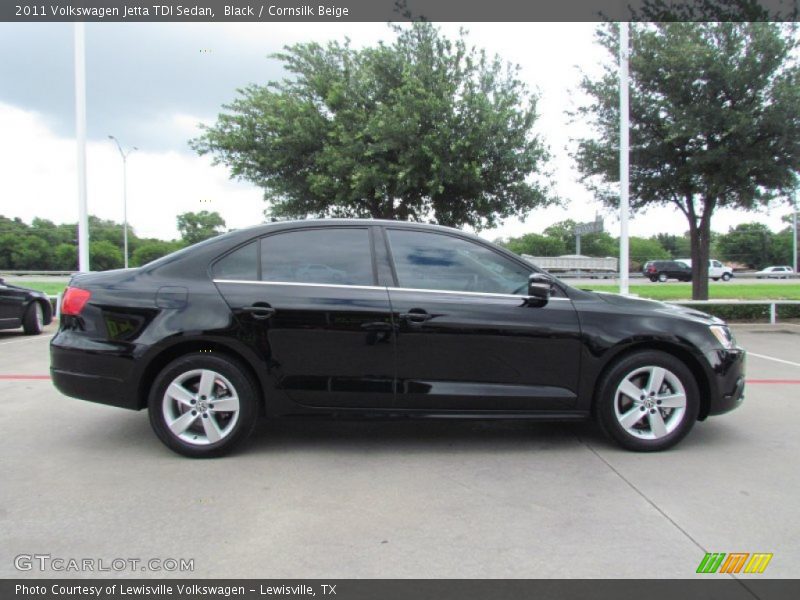 Black / Cornsilk Beige 2011 Volkswagen Jetta TDI Sedan