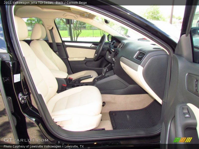 Black / Cornsilk Beige 2011 Volkswagen Jetta TDI Sedan