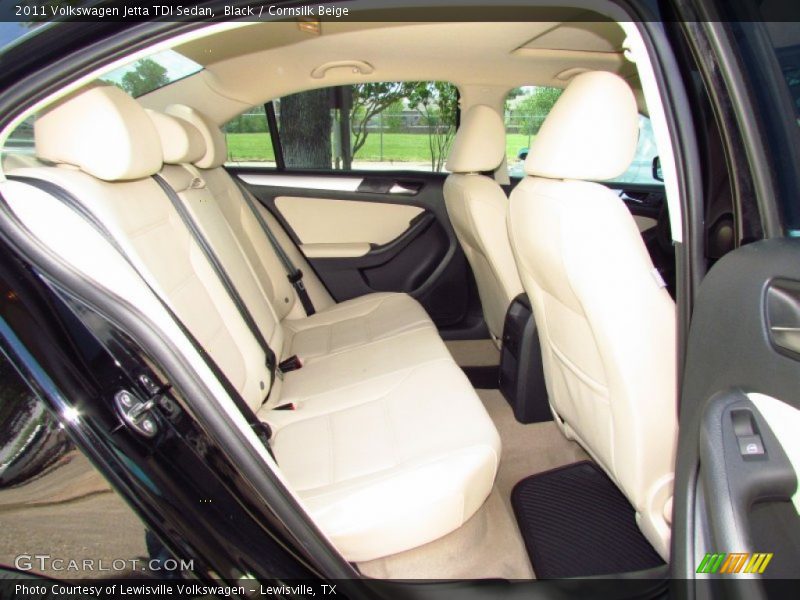 Black / Cornsilk Beige 2011 Volkswagen Jetta TDI Sedan