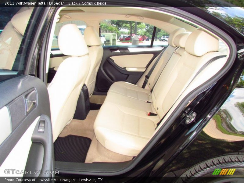 Black / Cornsilk Beige 2011 Volkswagen Jetta TDI Sedan