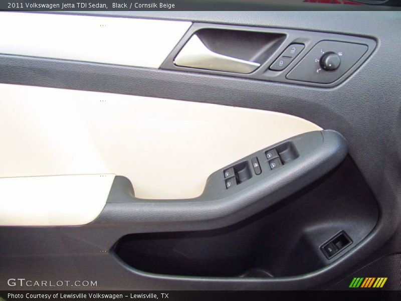Black / Cornsilk Beige 2011 Volkswagen Jetta TDI Sedan