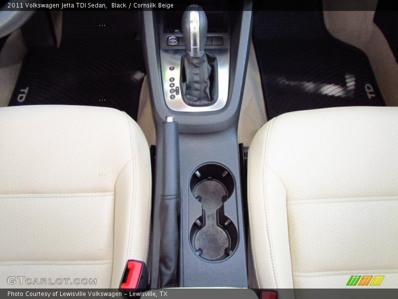 Black / Cornsilk Beige 2011 Volkswagen Jetta TDI Sedan