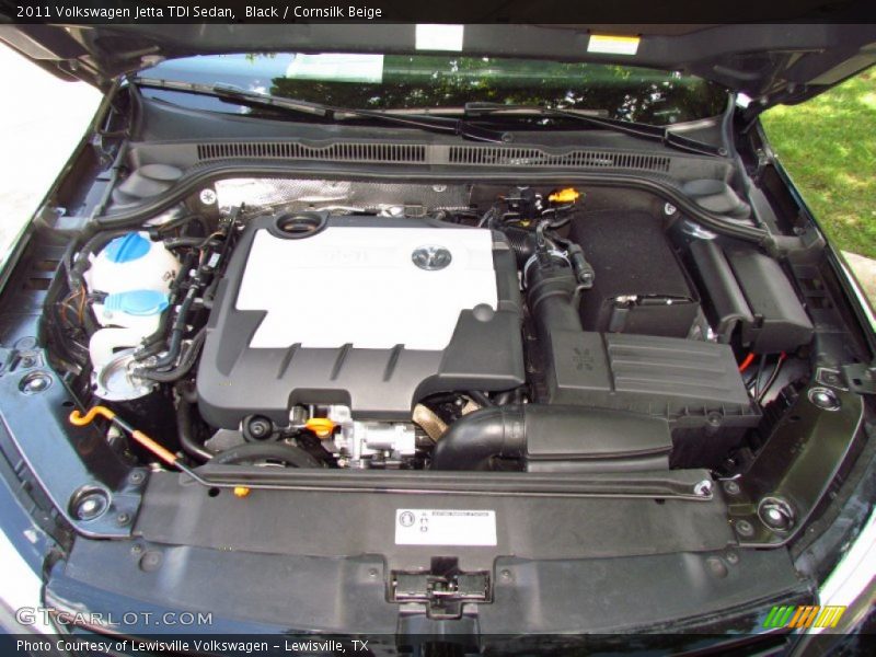 Black / Cornsilk Beige 2011 Volkswagen Jetta TDI Sedan