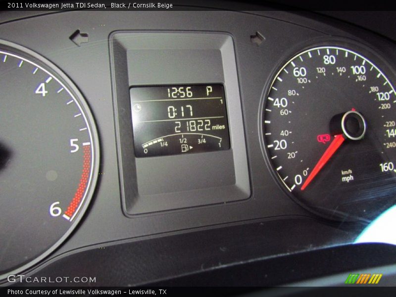 Black / Cornsilk Beige 2011 Volkswagen Jetta TDI Sedan