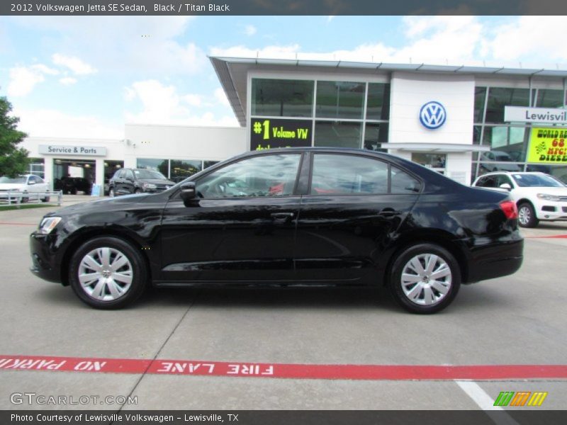 Black / Titan Black 2012 Volkswagen Jetta SE Sedan