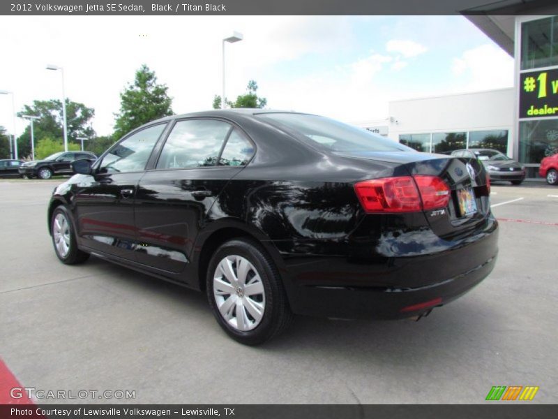 Black / Titan Black 2012 Volkswagen Jetta SE Sedan