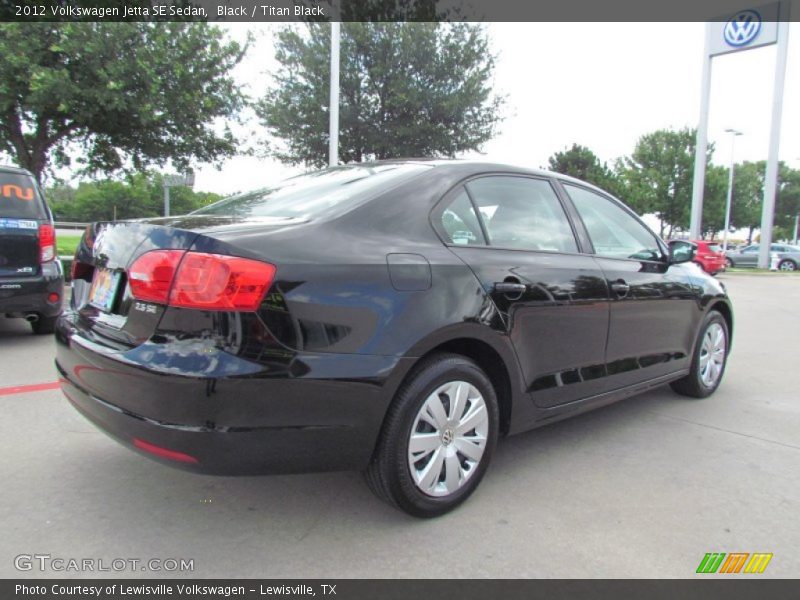 Black / Titan Black 2012 Volkswagen Jetta SE Sedan