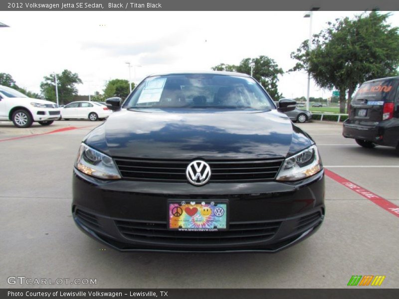 Black / Titan Black 2012 Volkswagen Jetta SE Sedan