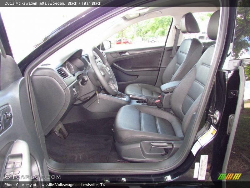 Black / Titan Black 2012 Volkswagen Jetta SE Sedan