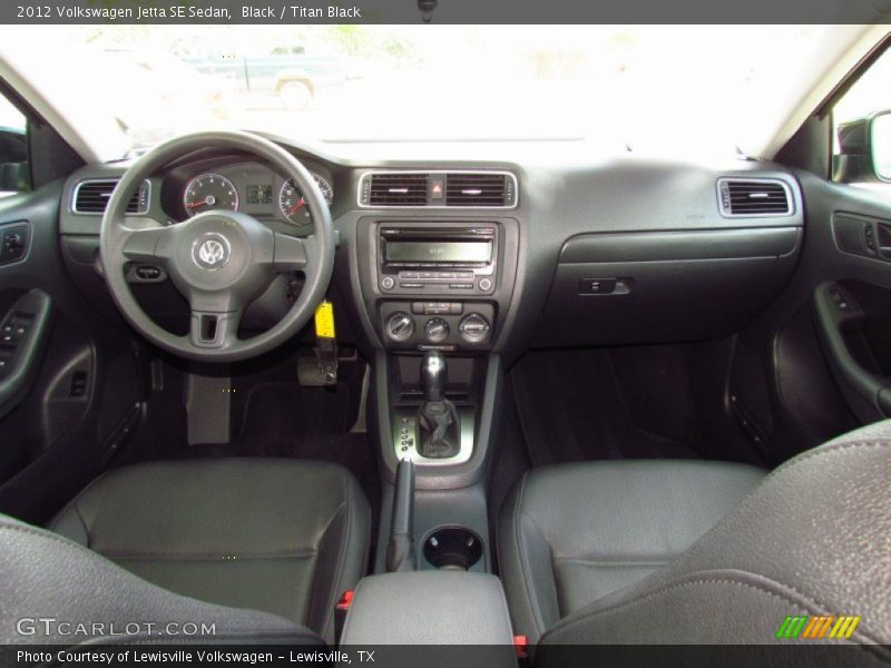 Black / Titan Black 2012 Volkswagen Jetta SE Sedan