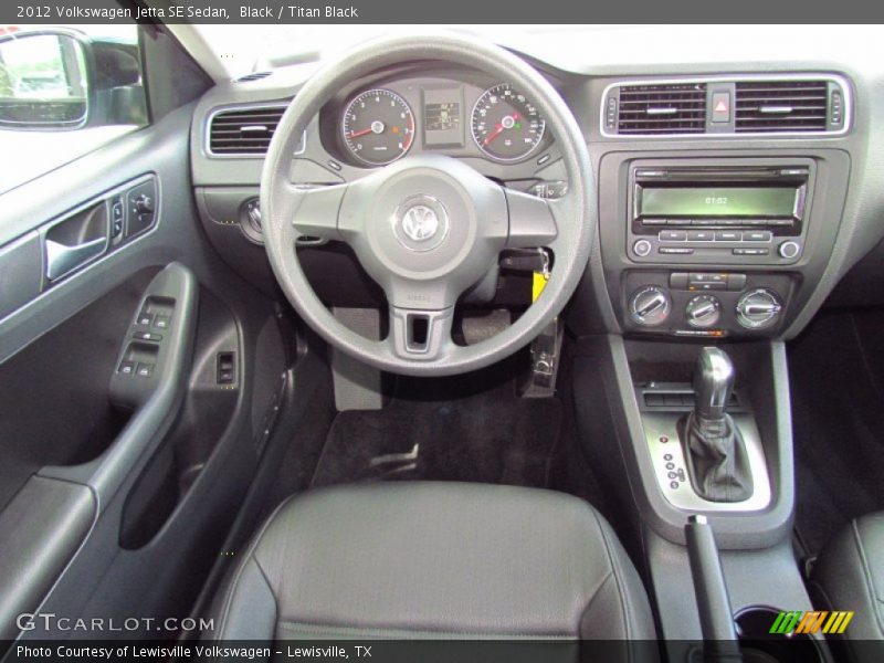 Black / Titan Black 2012 Volkswagen Jetta SE Sedan