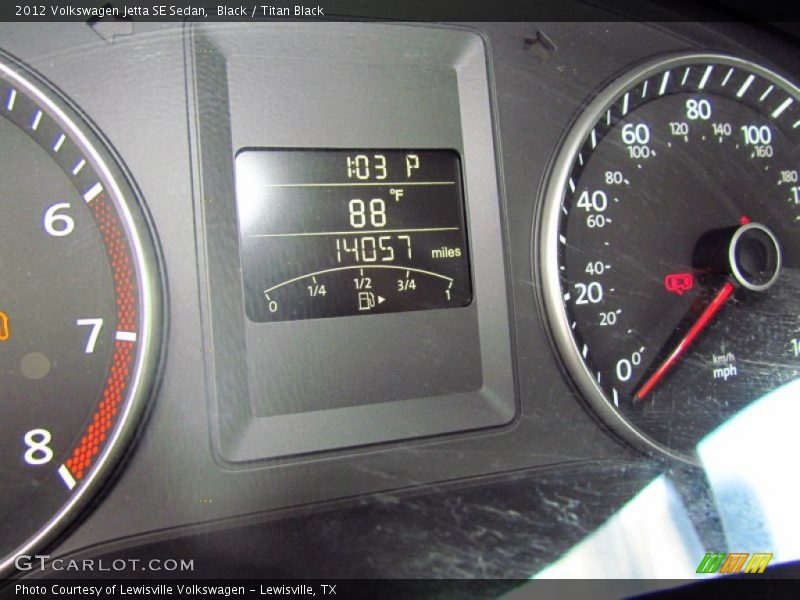 Black / Titan Black 2012 Volkswagen Jetta SE Sedan