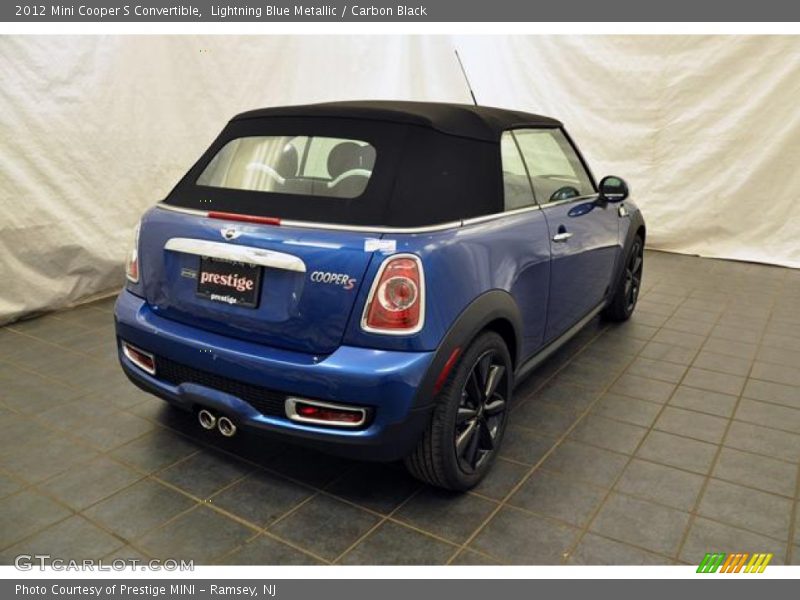 Lightning Blue Metallic / Carbon Black 2012 Mini Cooper S Convertible