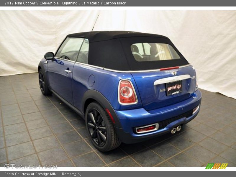 Lightning Blue Metallic / Carbon Black 2012 Mini Cooper S Convertible