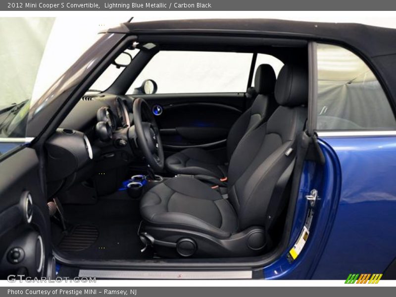 Lightning Blue Metallic / Carbon Black 2012 Mini Cooper S Convertible