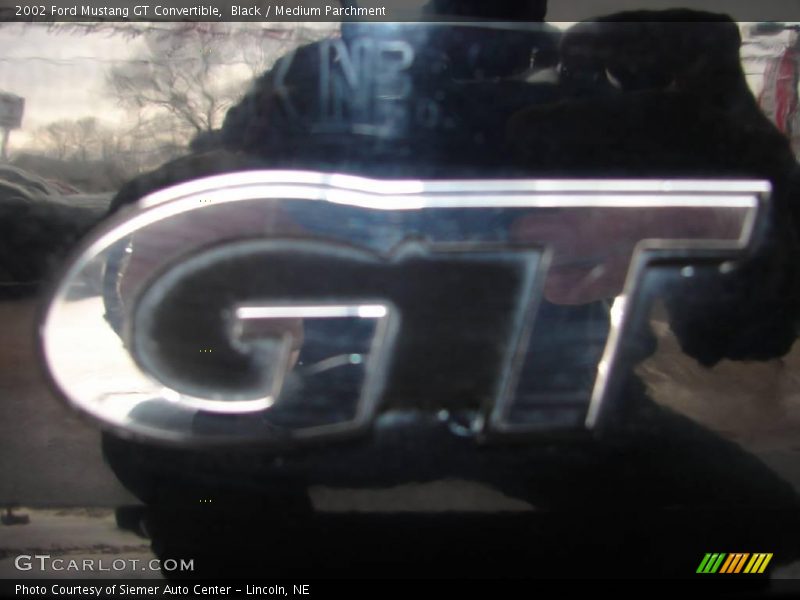 Black / Medium Parchment 2002 Ford Mustang GT Convertible