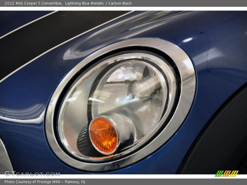 Lightning Blue Metallic / Carbon Black 2012 Mini Cooper S Convertible