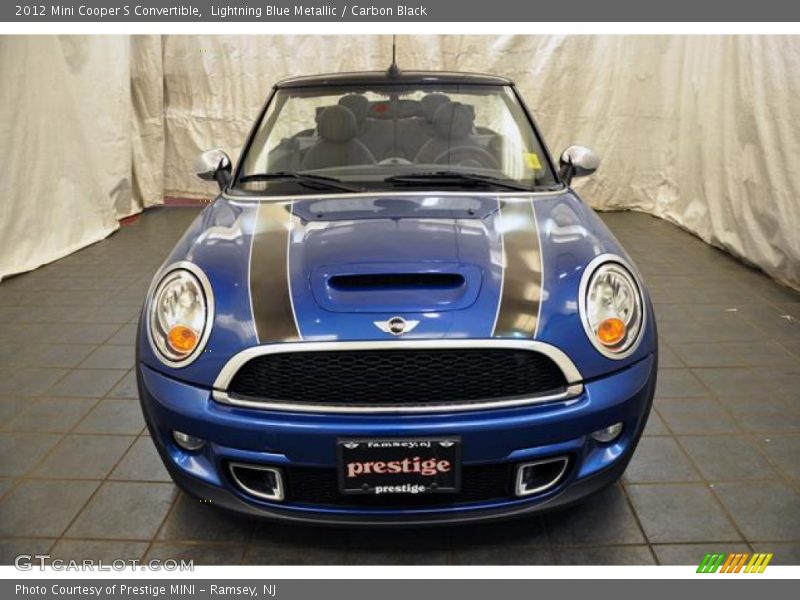 Lightning Blue Metallic / Carbon Black 2012 Mini Cooper S Convertible
