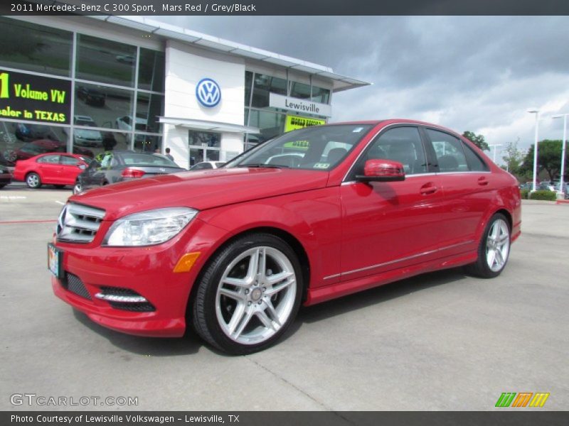 Mars Red / Grey/Black 2011 Mercedes-Benz C 300 Sport