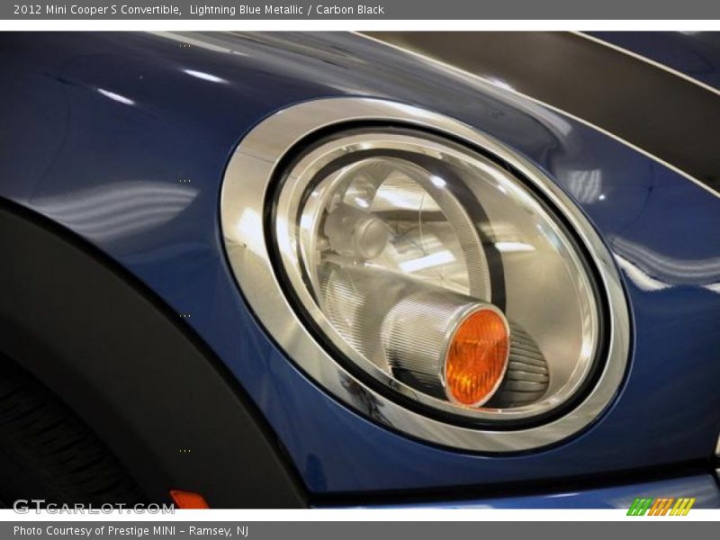 Lightning Blue Metallic / Carbon Black 2012 Mini Cooper S Convertible